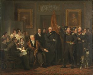 1813年11月21日、オレンジの王子の名のもとでの三位一体の仮定力、1828年頃